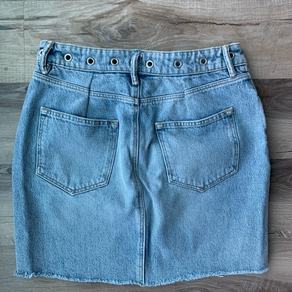 All Saints Denim Mini Skirt - Picture 3 of 4